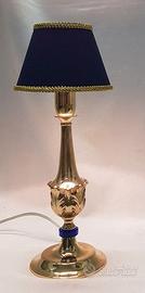 Lampada da tavolo in ottone finitura lucidata