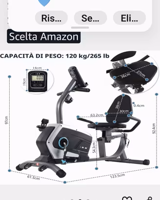 cyclette da saduta