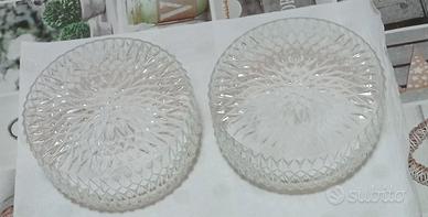 Coppia ricambio plafoniere in vetro .