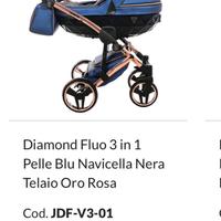 Carrozzina Passeggino Trio Junama Diamond 3 in 1