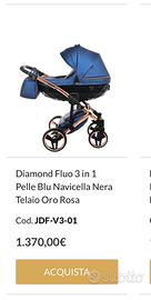 Carrozzina Passeggino Trio Junama Diamond 3 in 1