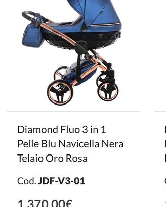 Carrozzina Passeggino Trio Junama Diamond 3 in 1