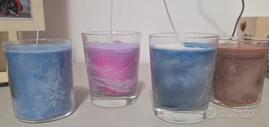 n. 4 candele naturali 