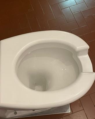 WC ergonomico per anziani e disabili con staffa di