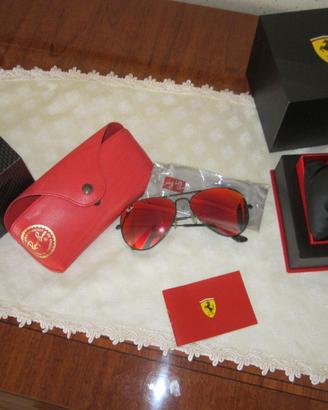OROLOGIO+OCCHIALI RAY-BAN DELLA SCUDERIA FERARRI