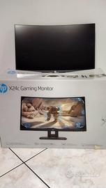 Monitor curvo gaming HP 24 pollici 144 hz