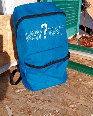 Zaino Blu "WHY?NOT" - Casual / Tempo Libero