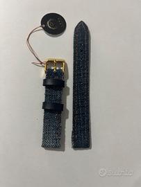 Cinturino artigianale in jeans e pelle VEGAN 14 mm