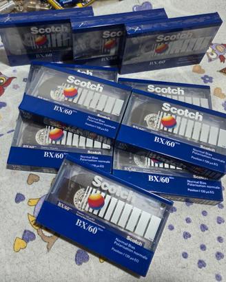 10 Cassette audio Scotch BX60 nuove imballate