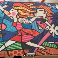 QUADRO COLORATO IN TELA