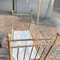 lettino ottone vintage