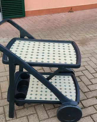 carrello in plastica con ruote