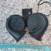 Coppia trombe clacson Fiamm vintage auto fiat 