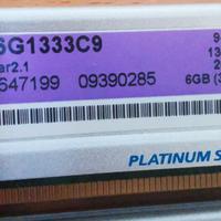 RAM CORSAIR platinum series ddr3  1.333 Mhz  