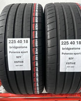 2 gomme 225 40 18 BRIDGESTONE