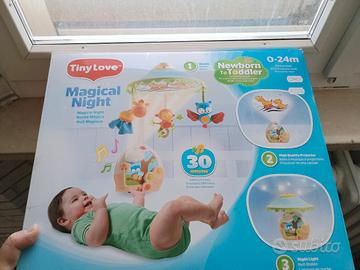 giostra carillon con luci per culla