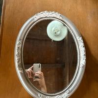 Specchio shabby chic ovale vintage