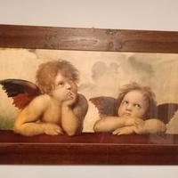 Quadro in legno con angeli