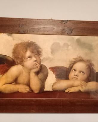 Quadro in legno con angeli
