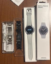 SAMSUNG Galaxy Watch4Classic46 Argento+2 cinturini