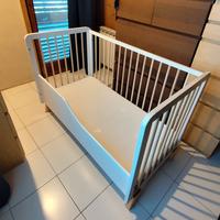 Lettino con sbarre Lunky, marca Kinderkraft 