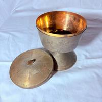 Pisside calice clericale da chiesa con angeli