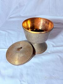 Pisside calice clericale da chiesa con angeli