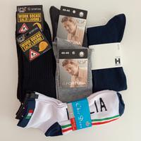 Set 8 paia calzini uomo in cotone vari brand