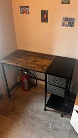 Scrivania 100x50 alta 75cm