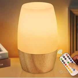 Luce notturna LED vari colori e telecomando