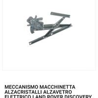 Meccanismo alzacristallo anteriore destro disco 2