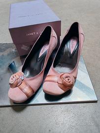 scarpe rosa con tacco JANET&JANET 