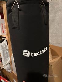 Sacco da boxe TecTake + Staffa da parete