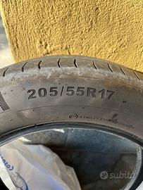 Pneumatici 205/55 R17 con 9000 Km