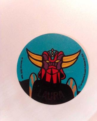 Goldrake sticker  termosensibile nome LAURA 