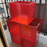 Cubi contenitori Ikea rossi