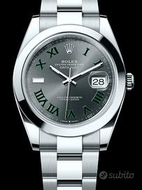 Rolex DJ 41mm Wimbledon 126300 nuovo 10/2026 full