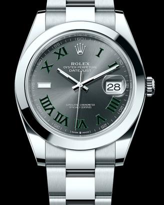 Rolex DJ 41mm Wimbledon 126300 nuovo 10/2026 full