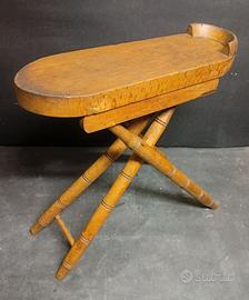 POGGIAPIEDI LUSTRASCARPE SCIUSCIA' legno antico