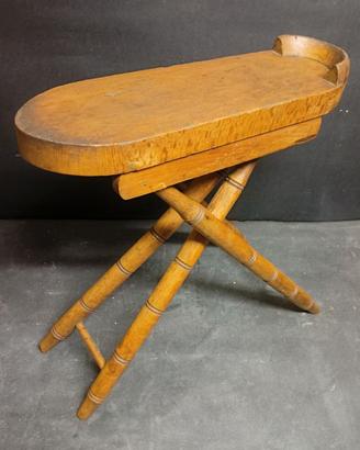 POGGIAPIEDI LUSTRASCARPE SCIUSCIA' legno antico