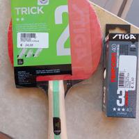 spatola da ping pong e palline