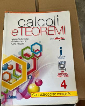 Libro “calcoli e teoremi 4” ISBN 9788826818269