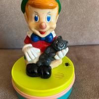 Lampada luminosa con Carillon Vintage Pinocchio