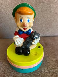 Lampada luminosa con Carillon Vintage Pinocchio