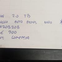 MONOBLOCCO NUDO AUTO PROVE BMW 2.0 TB