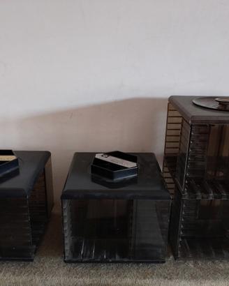 3 Contenitori Musicassette Vintage Anni 80 Girando