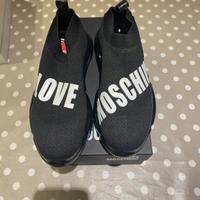 Sneaker in Mesh nero Love Moschino 37