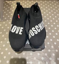 Sneaker in Mesh nero Love Moschino 37