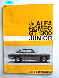 LIBRETTO USO  MANUTENZIONE ALFA ROMEO GT 1300