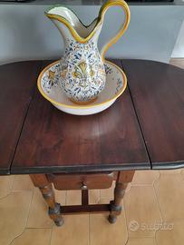 Tavolo pieghevole in legno invecchiato